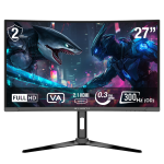 Sharx Jaws 27F300VC ,FHD 1080 ,0.3ms Response Time ,300Hz refresh rate, HDMI 2.1, VA Curved Gaming Monitor