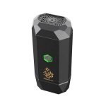 ⁦Elegant Geometric Bukhoor Burner & Incense Diffuser | USB Rechargeable & Portable - Black⁩ - الصورة ⁦2⁩