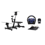 Level Up Offers: Arozzi Velocità Racing Simulator - Black + FlashFire Suzuka Wheel 900R/F111 with Shifter ( Support PS5 )