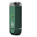 Elegant Geometric Bukhoor Burner & Incense Diffuser | USB Rechargeable & Portable - Black