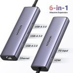 Ugreen 6-in-1 USB-C Hub (100W PD, 4K@30Hz HDMI) 15598-CM512