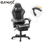 Gamax Gaming Chair Model 1-LT001L with Linkage Function Armrest & Retactable Footrest ( Installation not included )