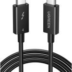 UGREEN USB-C to USB-C Thunderbolt 4 Cable 0.8m (Black) 30389-US501