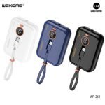 Wekome WP-261 10000mAh Mini Series 22.5W Fast Charge Power Bank with Cable