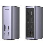 USB C MacBook Docking Station with 2 HDMI DP 8K, 10 Gbps USB C and USB-A Data, 100W PD Charging, Ethernet, Audio, SD TF Card Reader for Mac OS, Windows (CM555 90325)