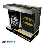 ABY GIFT SET: DC COMICS- BATMAN (GLASS + PIN + NOTEBOOK)