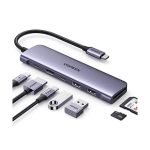 UGREEN USB C Hub, 7 in 1 USB-C Hub with 4K HDMI, 100W Power Delivery, USB-C (CM195 15214)