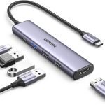 Ugreen 5-in-1 USB-C Hub (100W PD, 4K@30Hz HDMI) Model CM478 15495