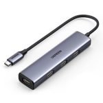 Ugreen USB-C to 4x USB 3.2 Gen 1  HUB  silver CM473