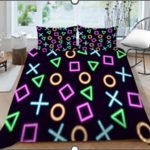 PS Joystic Icons Creative Fashionable Unique Design Bed & Pillow Sheet