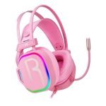 FlashGet V8 RGB GAMING HEADSET - PINK