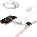 Anker MagGo Wireless Charging Station (3-in-1, Foldable Pad) - White B25M8H21