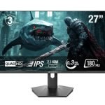 Sharx 27Q180I 27", 180Hz,0.3ms Flat IPS, QHD, 2.1 HDMI Fixed Stand, 3W Speakers Gaming Monitor