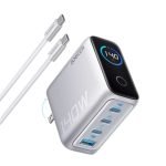 Anker Charger (140W, 4-Ports, PD 3.1) with USB-C Cable B2697K41 - Silver