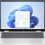 HP Envy x360 14-FA0023 2-IN-1 9S1R4UA#ABA 14", FHD (1920×1200) TOUCHSCREEN, AMD Ryzen™ 7 8840HS 3.3GHz, AMD Radeon Graphics, 16GB RAM, 1TB SSD, Windows 11 Laptop - Glacier Silver