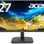 Acer EK271Ebmix Monitor, 27" FHD IPS Display, 100Hz Refresh Rate, 1ms (VRB) Response Time, AMD FreeSync Technology, Flickerless Feature, Built-In Speaker