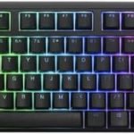 DUCKY ONE 3 TKL PBT HOT SWAP Blue Switch Cherry RGB Wired Mechanical Gaming Keyboard Arabic - Classic Black