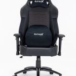 Gamax Ergonomic Adjustable Gaming Chair with Lumbar Support - Black ( Installation not included )