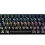 DK61 Mechanical keyboard Wireless + WIRE BLACK (BLUE SWITCH)