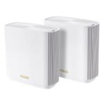 ASUS ZenWifi AX (XT8) Whole-Home Tri-band Router, Mesh System with WiFi 6, White, 2 Pack