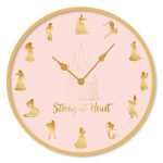 PMD WALL CLOCK: DISNEY-PRINCESSES (STRONG AT HEART)