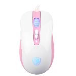 Sades Musket Gaming Mouse - White & Pink -S15