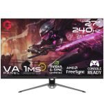 GAMEON GOP27FHD240VA 27" FHD, 240Hz, 1ms (1920x1080) Flat VA Gaming Monitor With G-Sync & Free Sync (HDMI 2.1 Console Compatible) - Black