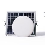 Mono Solar Panel Model LYD-SEM-S 6W mono, 3.7V 5000mAH Lithium battery, lamp size: 130*130*55MM