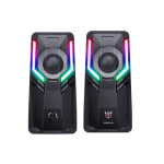 ONIKUMA G6 Gaming Speaker for PC/Phone 2.0 Channel RGB Atmosphere Light Stereo Bass 3.5mm AUX USB Wired Speaker