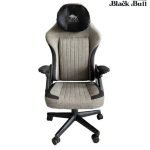 Gaming Chair With Molded Headrest Up & Down - Fabric, Gray /Black by Black Bull - UMGC106R