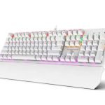 Diamond Star MH7188 Rainbow Backlit 104 Keys Mechanical Keyboard-White