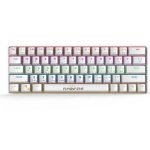 Diamond Star wired mechanical keyboard 61 keys – RGB White (Arabic-English) MH7288B