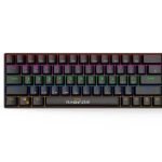Diamond Star wired mechanical keyboard 61 keys – RGB Black (Arabic-English) MH7288B