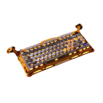 GravaStar Mercury K1 Pro 75% Wireless Mechanical Gaming Special Edition Keyboard - Battle Worn Yellow