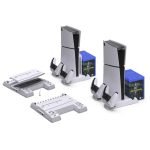 TP5-3537B PS5 Slim Charging Base Adapter Bracket Multifunctional Cooling Stand- White