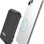 Energizer Ultimate 10000 mAh Wireless Power Bank, 18W, with Suction Cup, Triple Output, with Power Delivery USB-C Output, Dual Input, Black