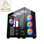 XIGMATEK AQUA V AIR ATX Case - Black