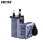 WEKOME WP-U147 Vanguard Series Mecha GaN Charger 65W(UK) - Tarnish