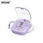 WEKOME WDC-15 Vanguard Series Multifunctional Retractable Data Cable Organizer(65W) - Purple