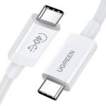 Ugreen cable USB4 40Gb/s USB-C - USB-C PD 100W 0.8m white US506 - 40113