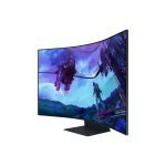 Samsung Odyssey Ark 2nd Gen model G97NC LS55CG97WNMXUE, 55" 4K UHD 3840 x 2160, 165Hz Refresh rate, 1ms Response time, HDMI 2.1, FreeSync Premium Pro Compatible Curved Gaming Monitor with Free PlayStation 5 Disk Edition dual Controller