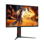 ⁦شاشة ألعاب مسطحة بتقنية IPS من AOC طراز Q25G4S، مقاس 24.5 بوصة، بدقة QHD (2560 × 1440)، ومعدل تحديث 320 هرتز، وزمن استجابة 0.5 مللي ثانية، ومنفذ HDMI 2.1 - لون أسود⁩ - الصورة ⁦2⁩