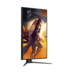 ⁦شاشة ألعاب مسطحة بتقنية IPS من AOC طراز Q25G4S، مقاس 24.5 بوصة، بدقة QHD (2560 × 1440)، ومعدل تحديث 320 هرتز، وزمن استجابة 0.5 مللي ثانية، ومنفذ HDMI 2.1 - لون أسود⁩ - الصورة ⁦3⁩
