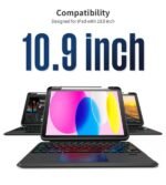 ⁦Choetech BH-017 Arabic Magnetic Keyboard Case for ipad 10th 10.9"⁩ - الصورة ⁦2⁩
