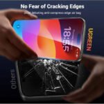 ⁦حماية شاشة عالية الدقة من يوجرين مع إطار تركيب لهاتف آيفون 16 برو (عبوتين) SP629-45973⁩ - الصورة ⁦2⁩