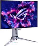 ⁦شاشة ألعاب ASUS ROG Swift OLED PG27AQWP-W مقاس 27 بوصة (26.5 بوصة قابلة للرؤية) TrueBlack لامعة بنظام Tandem OLED، وضع مزدوج (QHD عند 540Hz، HD عند 720Hz)، زمن استجابة 0.02 مللي ثانية (GTG)، متوافقة مع G-SYNC⁩ - الصورة ⁦6⁩