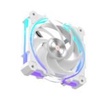 ⁦مروحة كيس ضغط هواء عالي Alseye W12 Plus DC 12V مع مزامنة ARGB - أبيض (الكويت)⁩ - الصورة ⁦3⁩