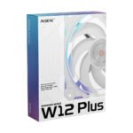 ⁦مروحة كيس ضغط هواء عالي Alseye W12 Plus DC 12V مع مزامنة ARGB - أبيض (الكويت)⁩ - الصورة ⁦4⁩