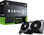 كارت شاشة MSI Gaming RTX 5070 12G Ventus 2X OC - أسود