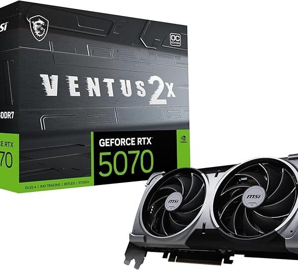 كارت شاشة MSI Gaming RTX 5070 12G Ventus 2X OC - أسود